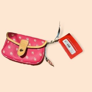 NWT Dooney and Bourke Red Flap Wristlet